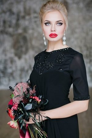 Classic Black Evening Dress Image
