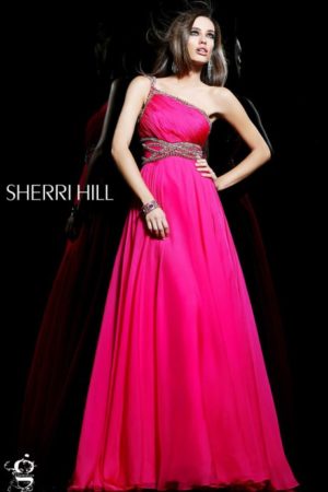 Jovani Fuchsia Pink Evening Dress
